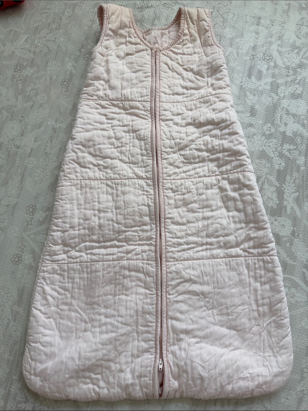 Cuyana Light Pink Quilted Sleep Sack
